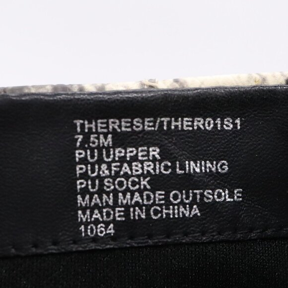 Steve Madden Snakeskin Print Ankle Booties Block Heel Side Zip Womens Sz 7.5 - Picture 9 of 10